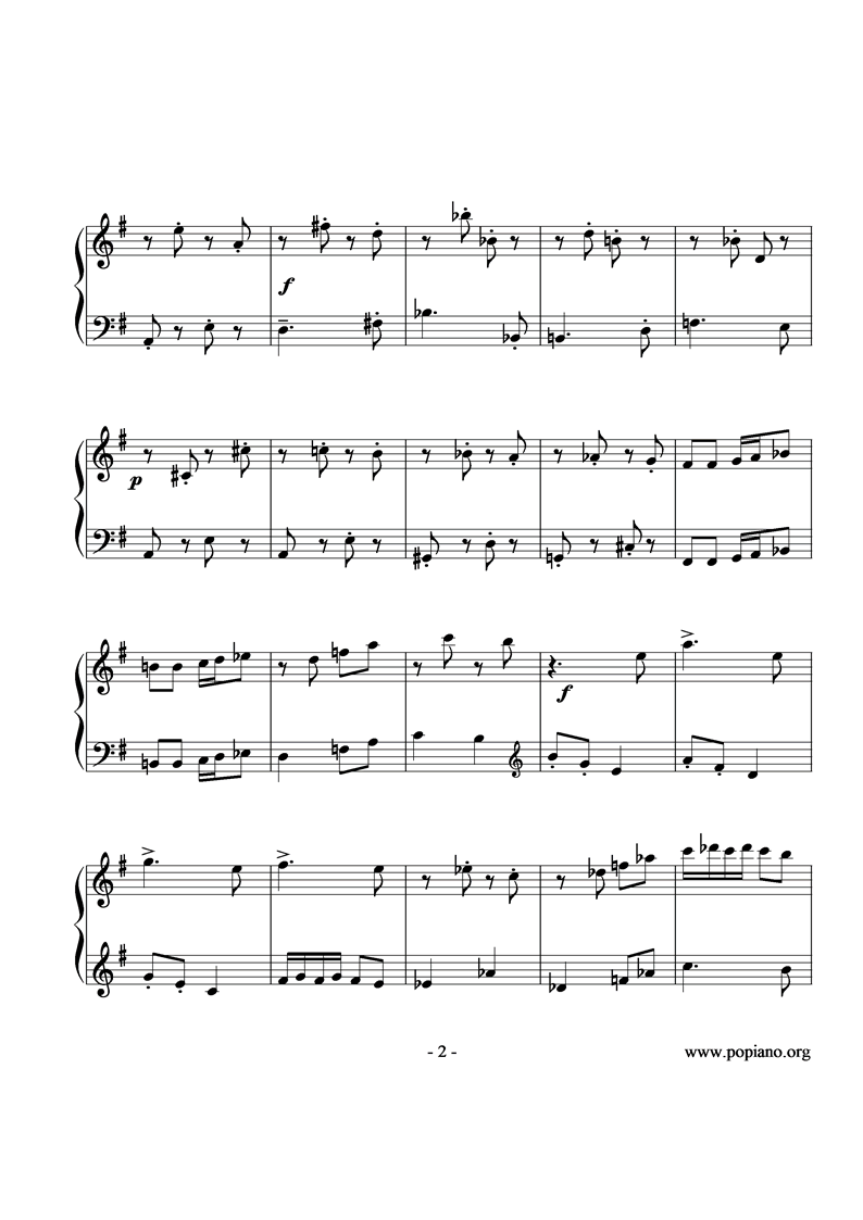 愉快的故事钢琴曲谱（图2）