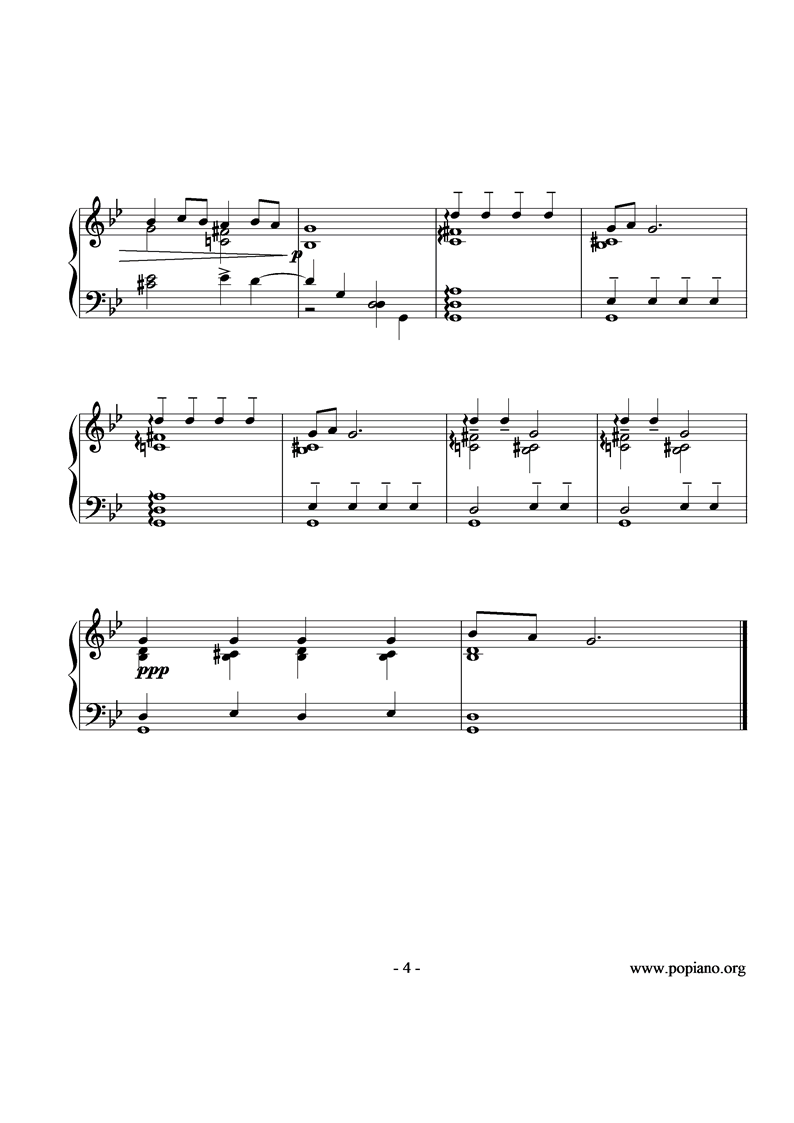 悲歌钢琴曲谱（图4）