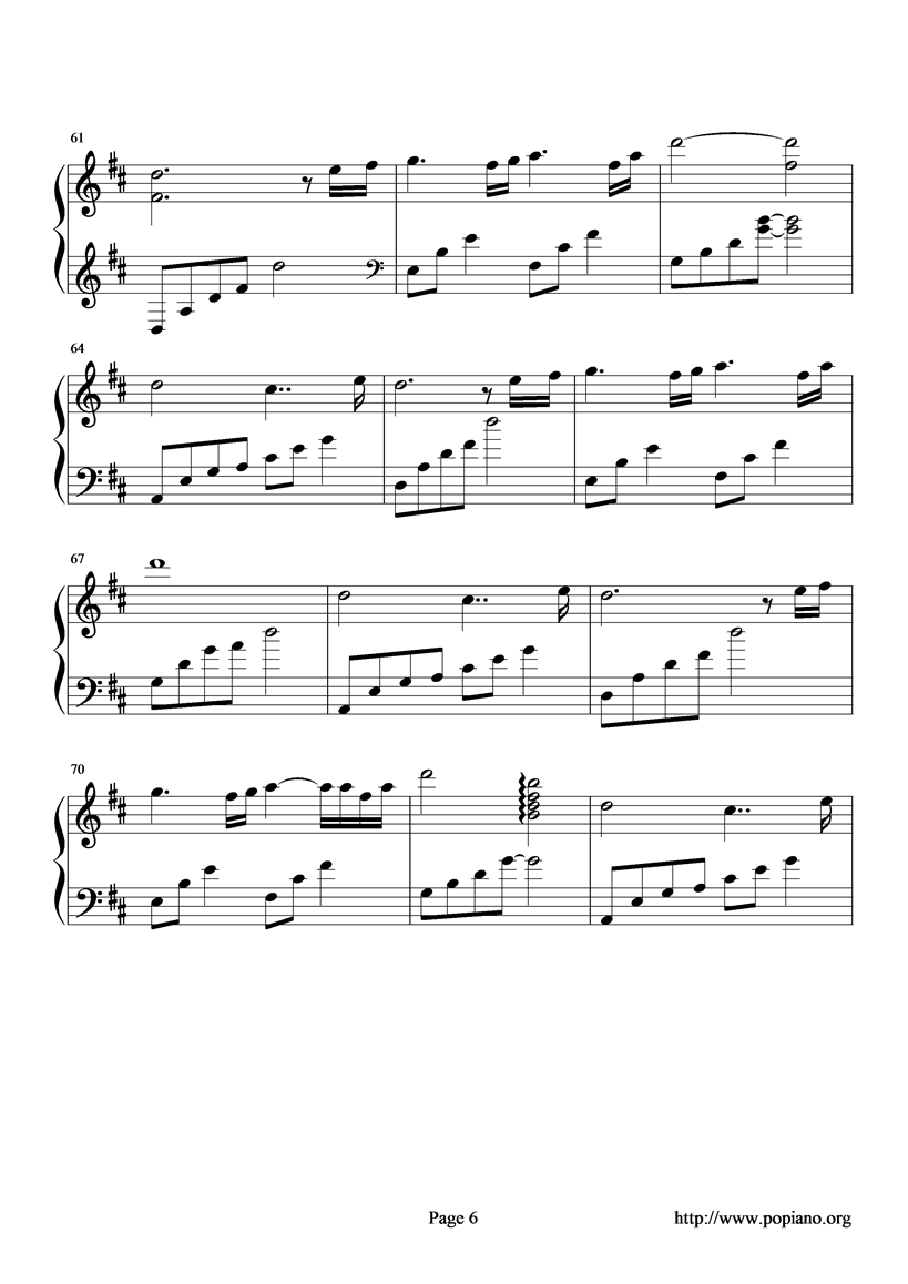 walking with you钢琴曲谱（图6）