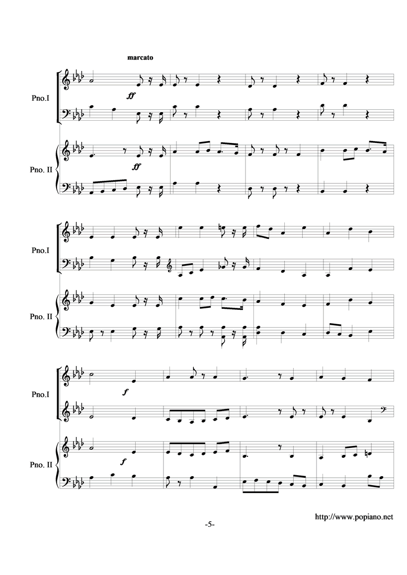 We wish you a Merry Christmas钢琴曲谱（图5）