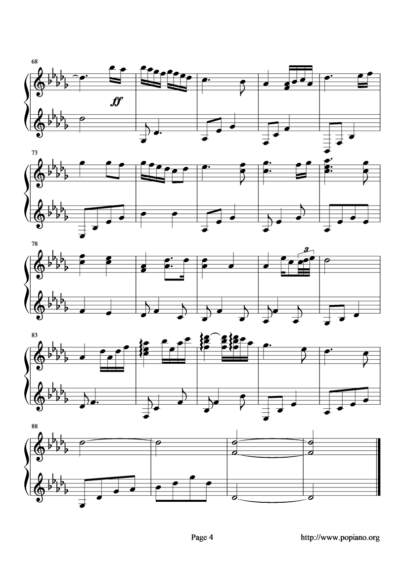 wedding钢琴曲谱（图4）