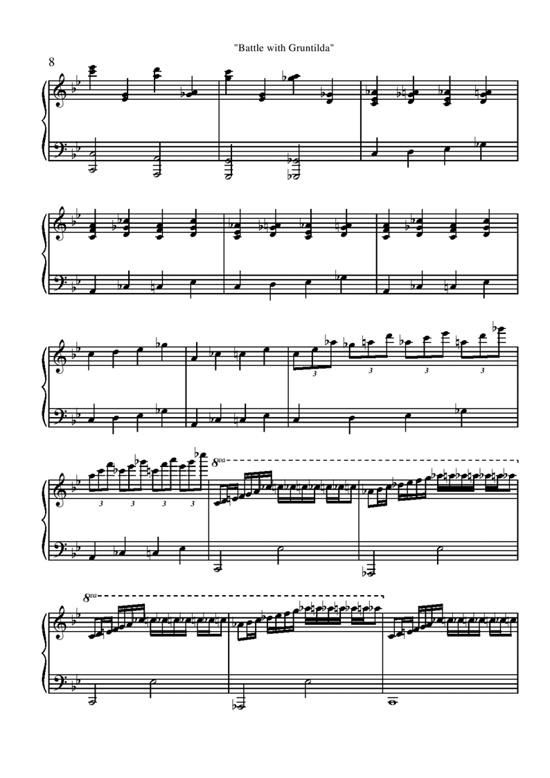 battle with gruntilda钢琴曲谱（图8）