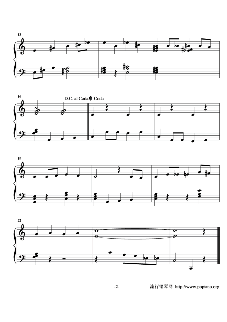 Little April Shower钢琴曲谱（图2）