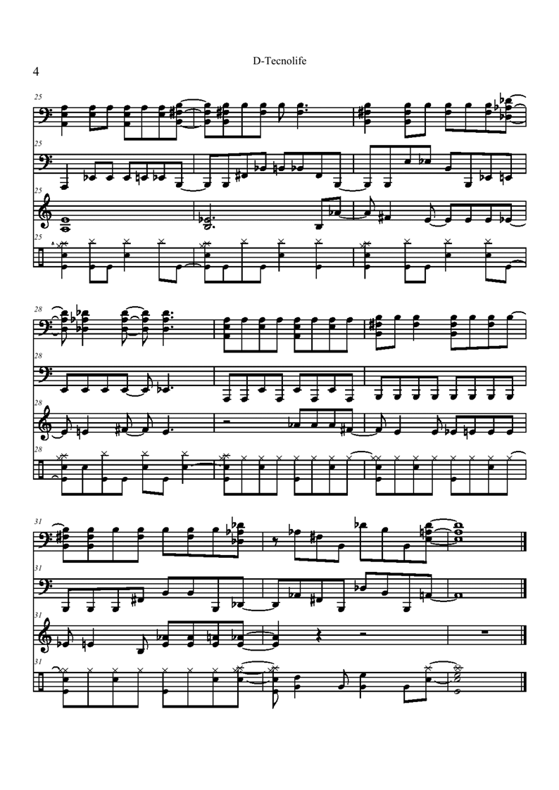 D-Tecnolife钢琴曲谱（图4）