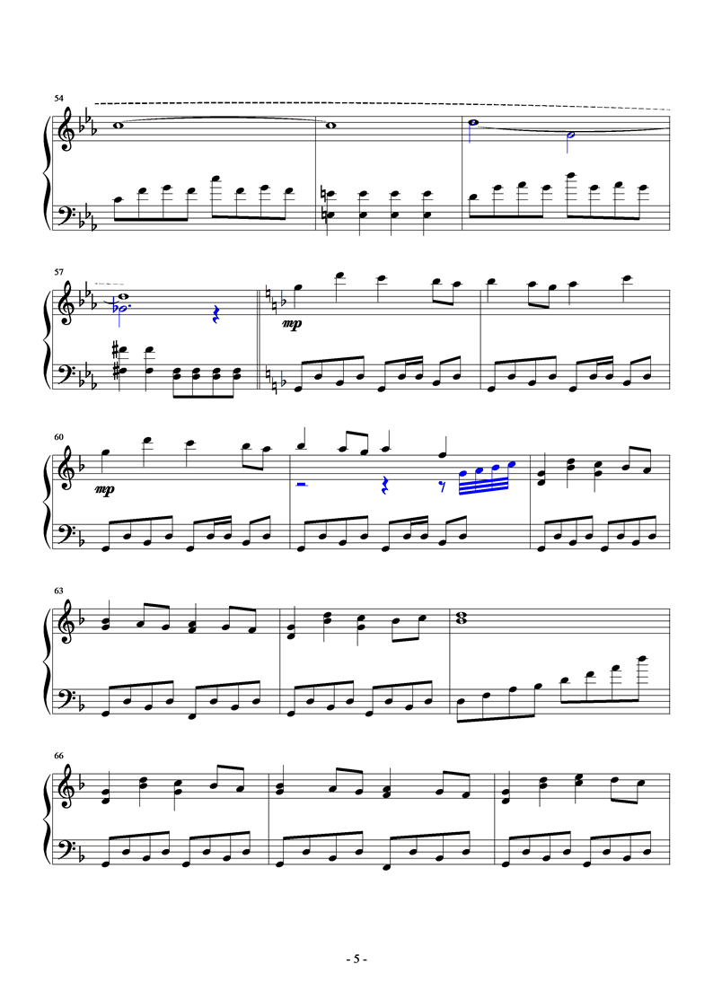Fate钢琴曲谱（图5）