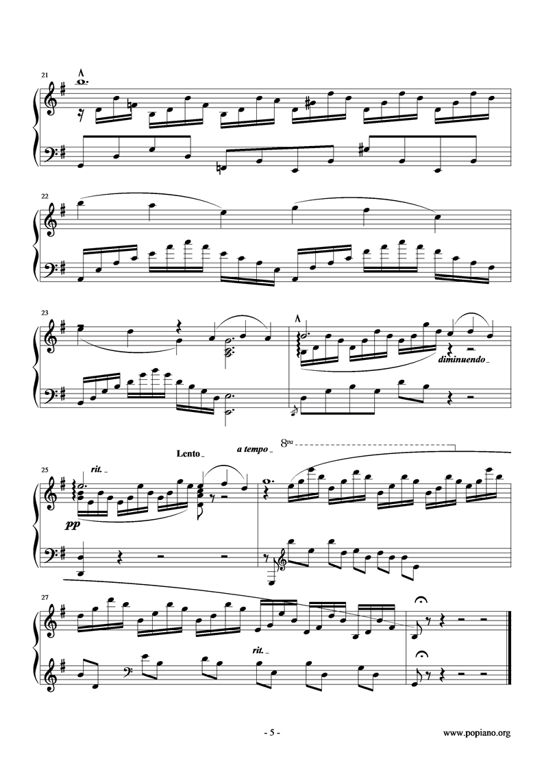 天鹅钢琴曲谱（图5）