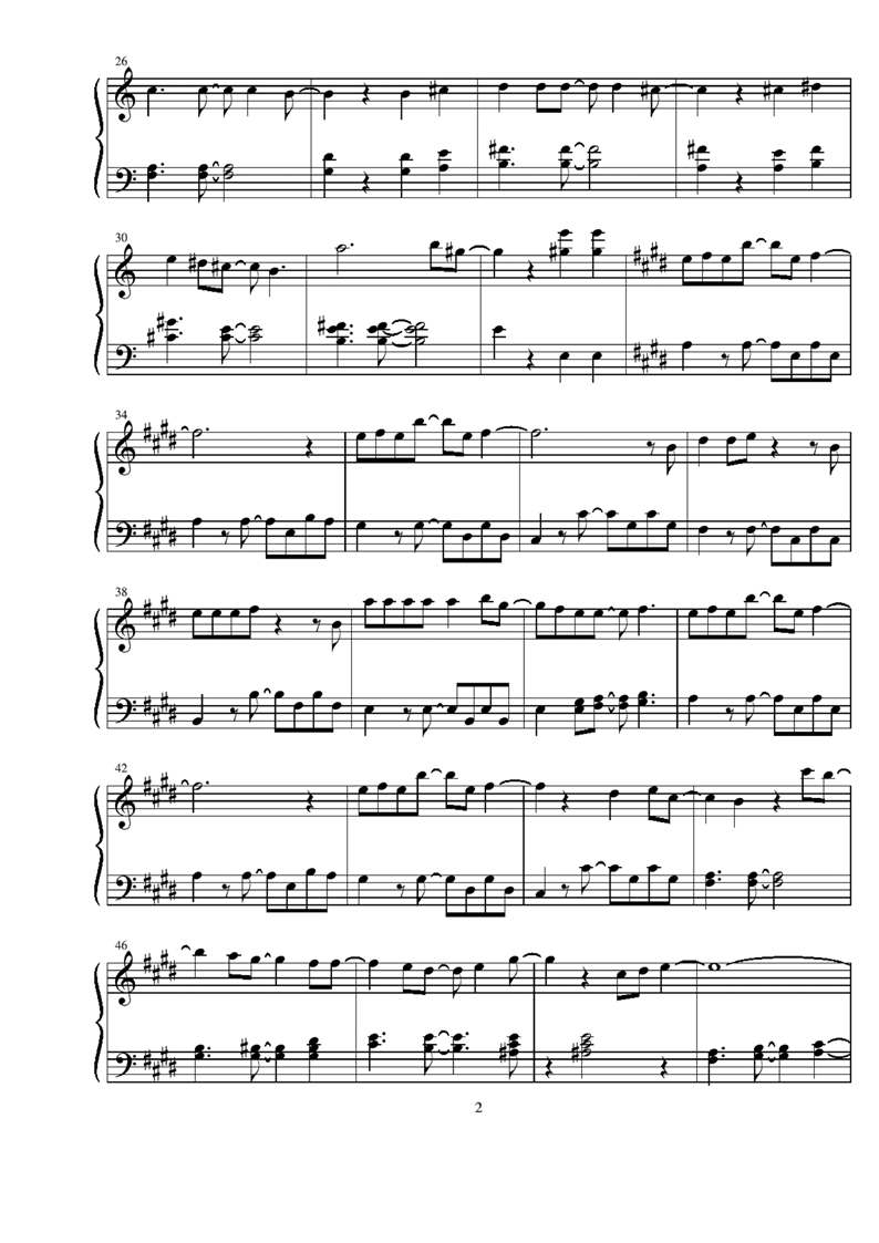 Purachina - Platinum钢琴曲谱（图2）