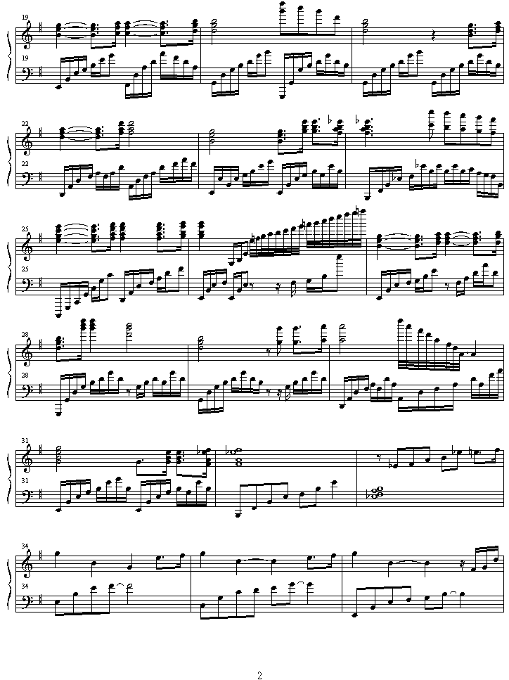nina钢琴曲谱（图2）