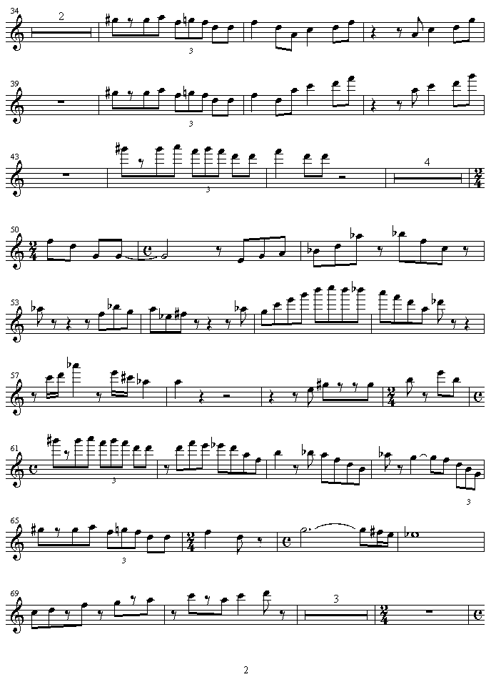 cat_blues钢琴曲谱（图2）