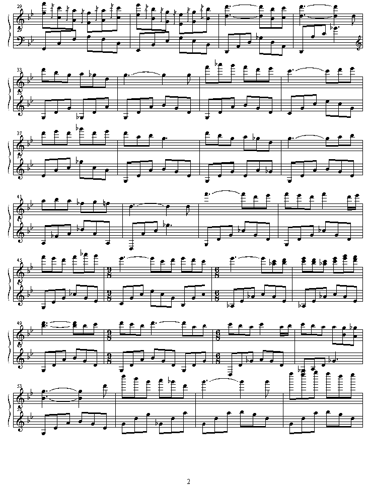 clover钢琴曲谱（图2）