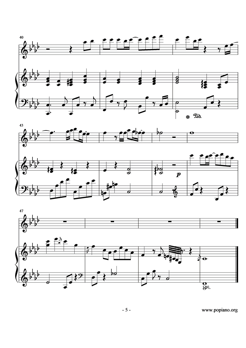 这该死的爱钢琴曲谱（图5）