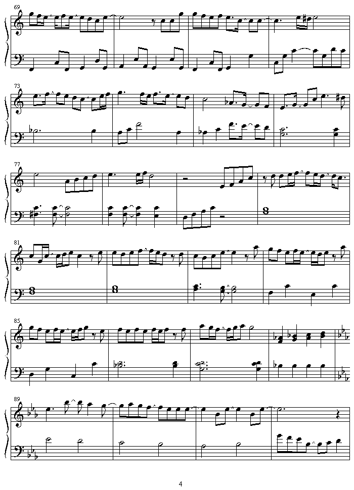tooi  kono  machi  de钢琴曲谱（图4）