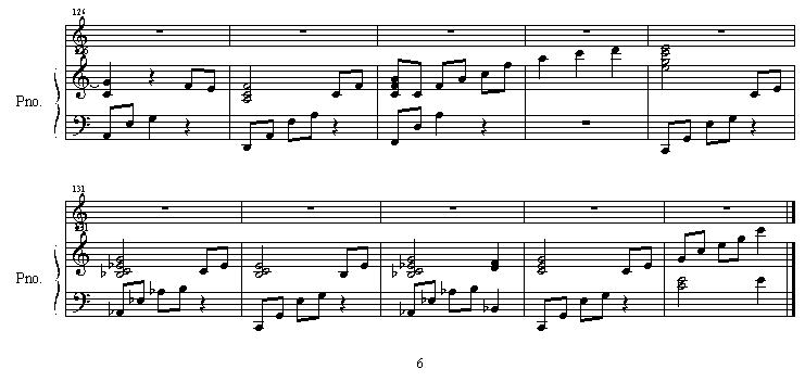 yoru no uta钢琴曲谱（图1）