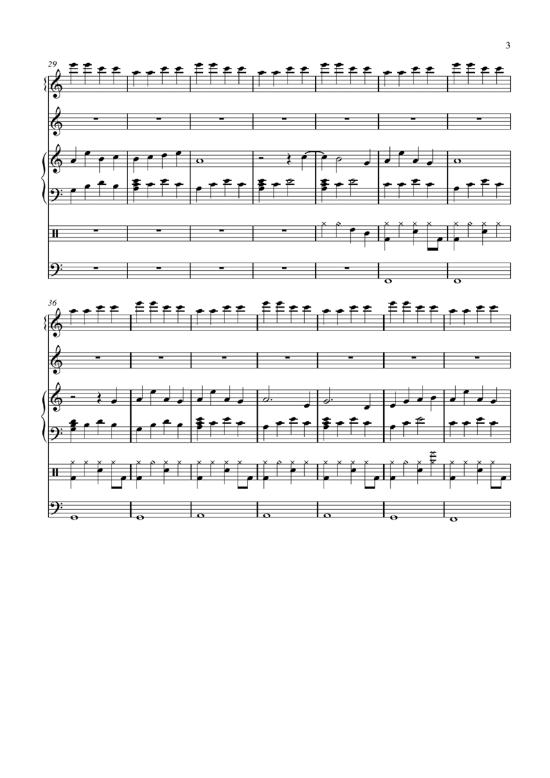 Unimari - Roaring Tides钢琴曲谱（图3）