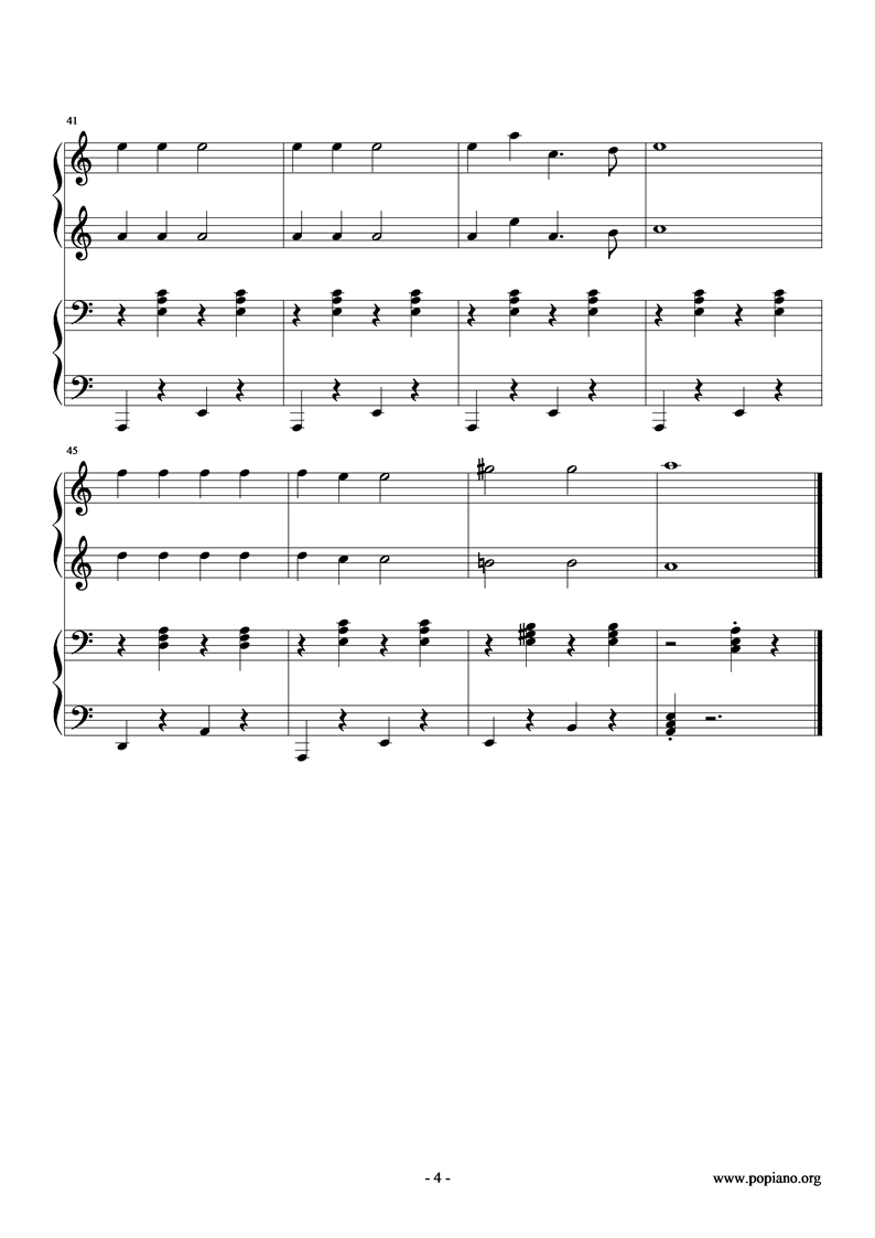 圣诞歌钢琴曲谱（图4）