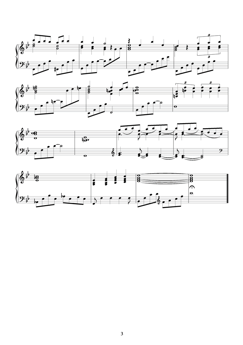 春宵情歌钢琴曲谱（图3）