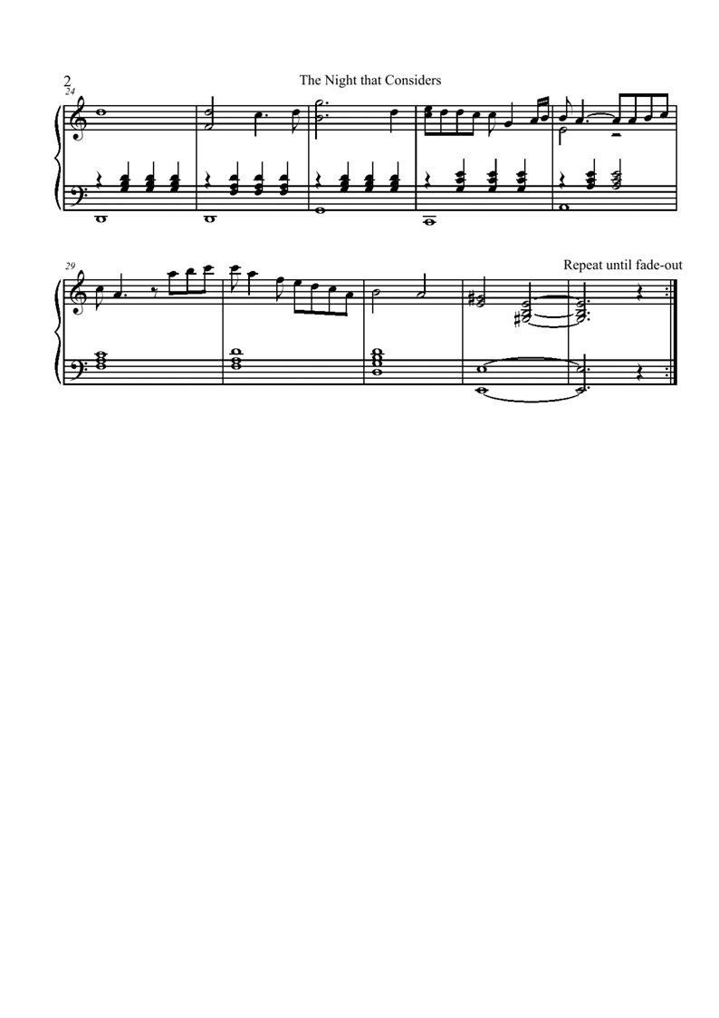The Night That Considers钢琴曲谱（图2）