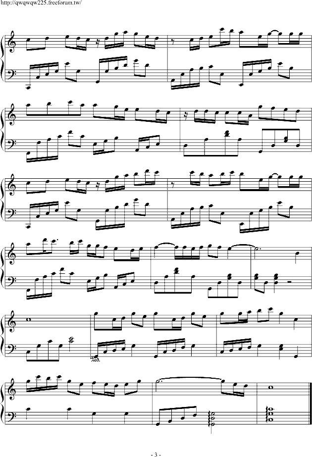 一颗心的距离钢琴曲谱（图3）