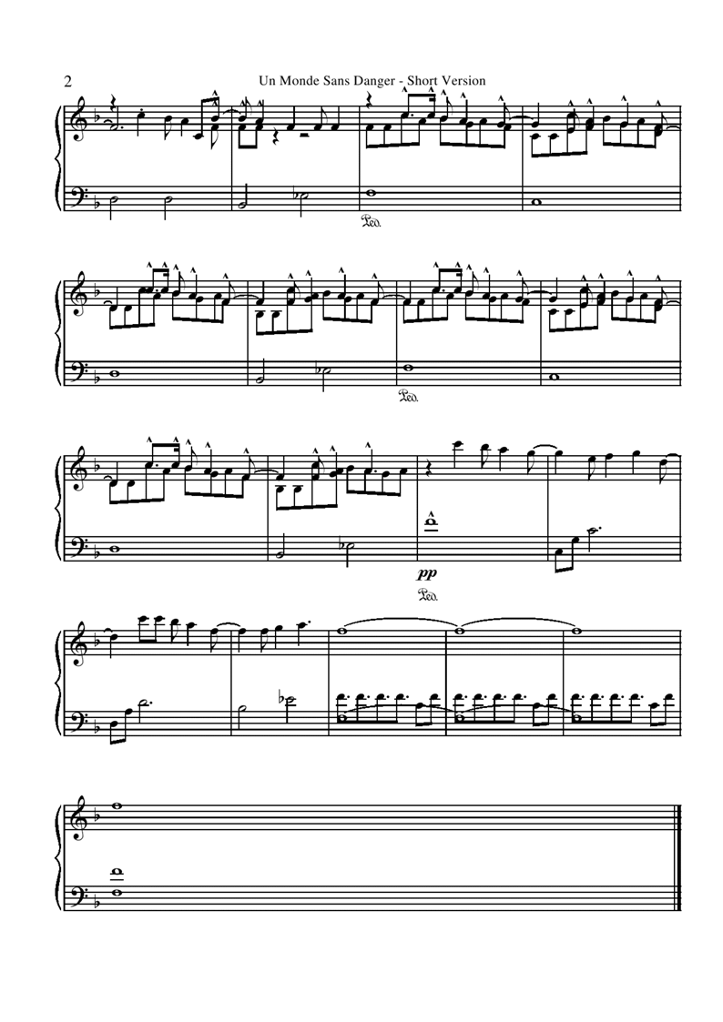 Short Version钢琴曲谱（图2）