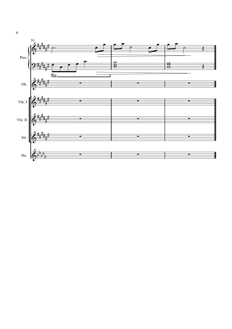 Sora ni Hikaru钢琴曲谱（图6）
