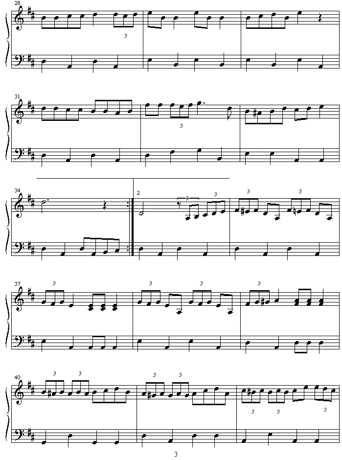 doraemondoraemon_no_uta钢琴曲谱（图3）
