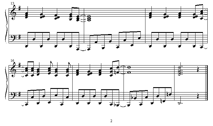 victory钢琴曲谱（图2）