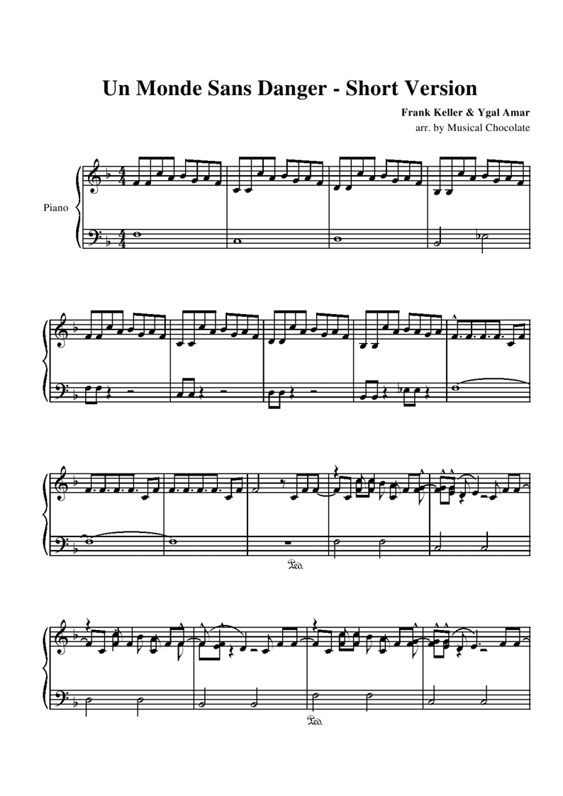Short Version钢琴曲谱（图1）