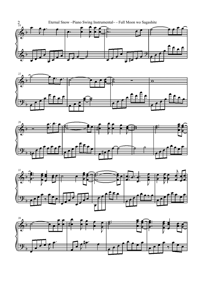 Eternal Snow钢琴曲谱（图2）