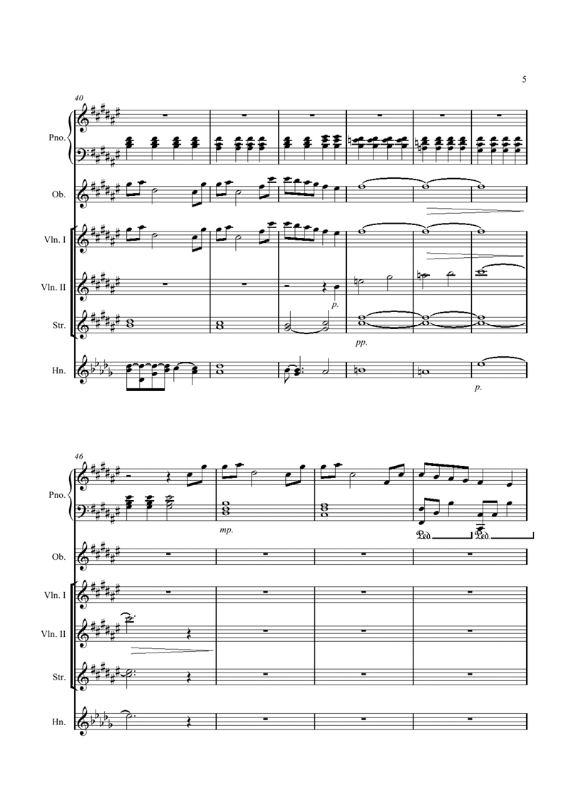 Sora ni Hikaru钢琴曲谱（图5）