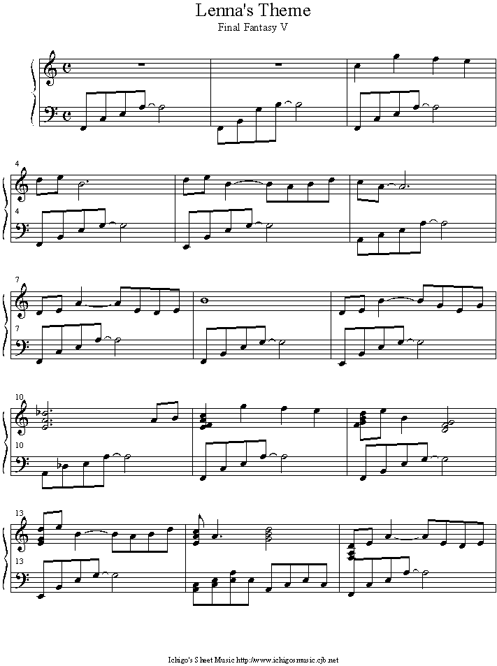 lenna_s_theme钢琴曲谱（图1）