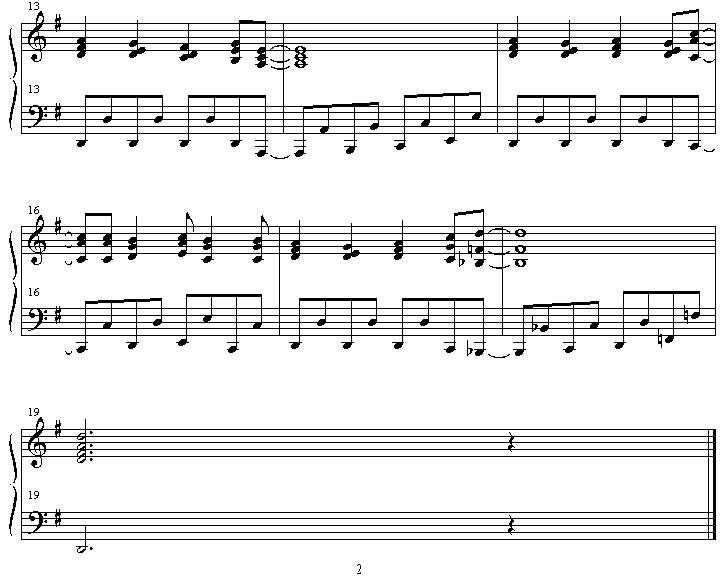 fanfare钢琴曲谱（图2）
