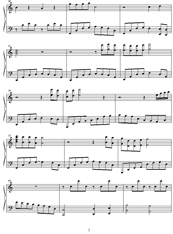 theme钢琴曲谱（图3）