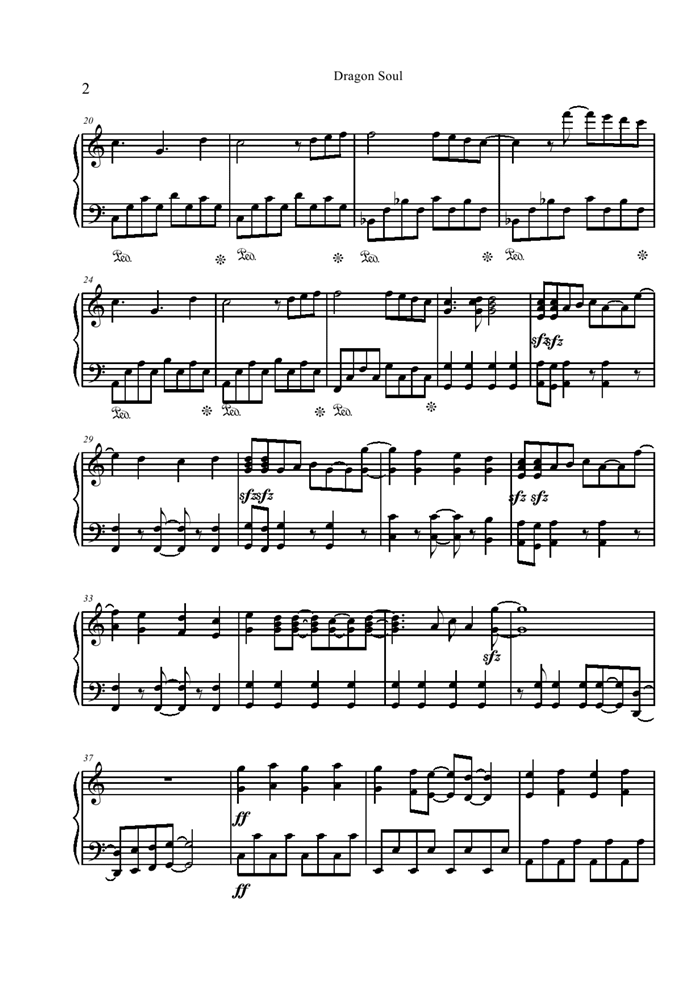 dragon soul钢琴曲谱（图3）
