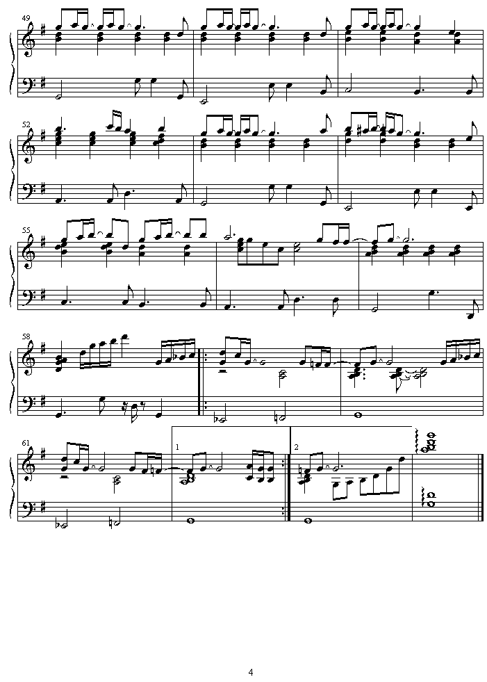 mugen_houyou钢琴曲谱（图4）