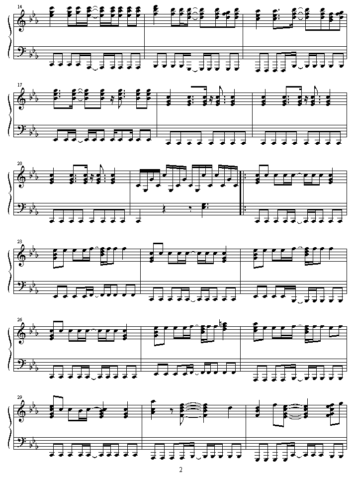 rage_your_dream钢琴曲谱（图2）