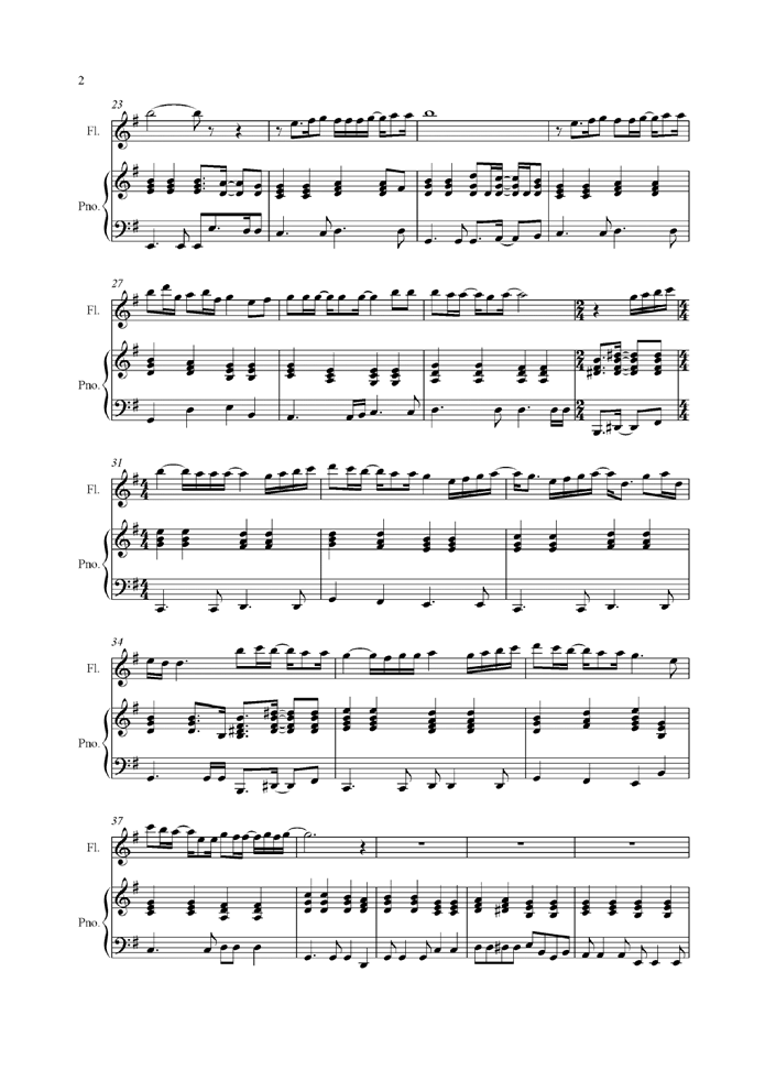 Yume Mita Ato De钢琴曲谱（图2）