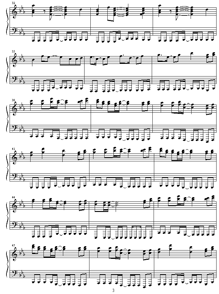 rage_your_dream钢琴曲谱（图3）