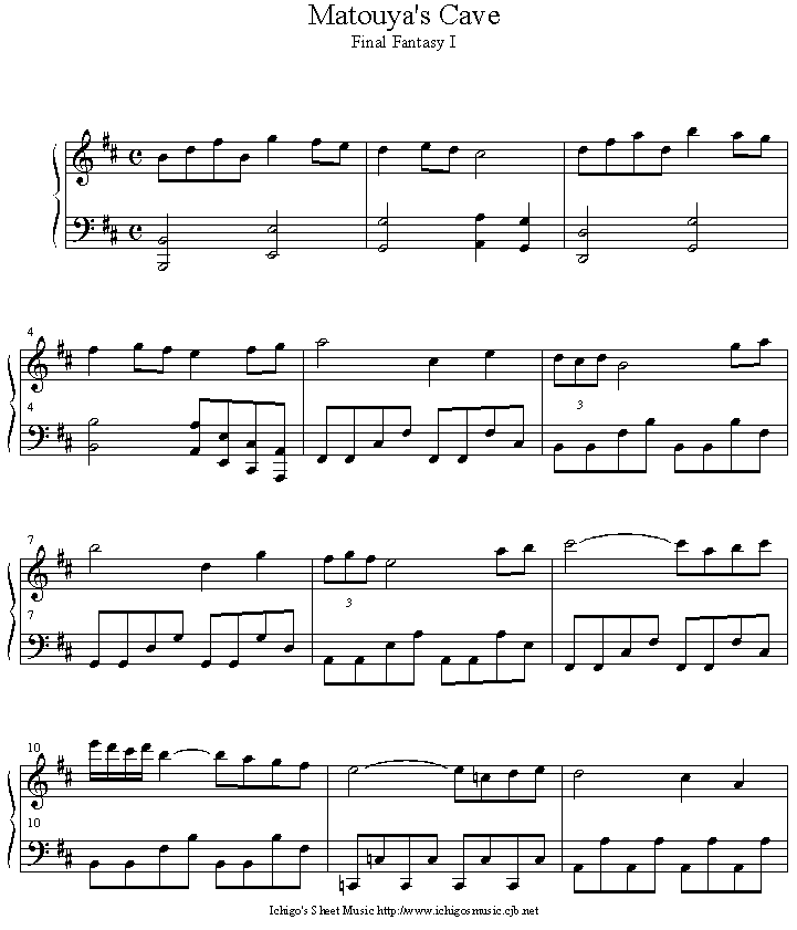matouya_s_castle钢琴曲谱（图1）