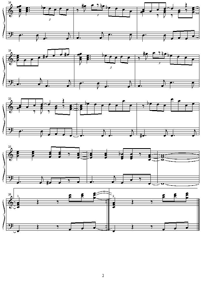 misato钢琴曲谱（图2）