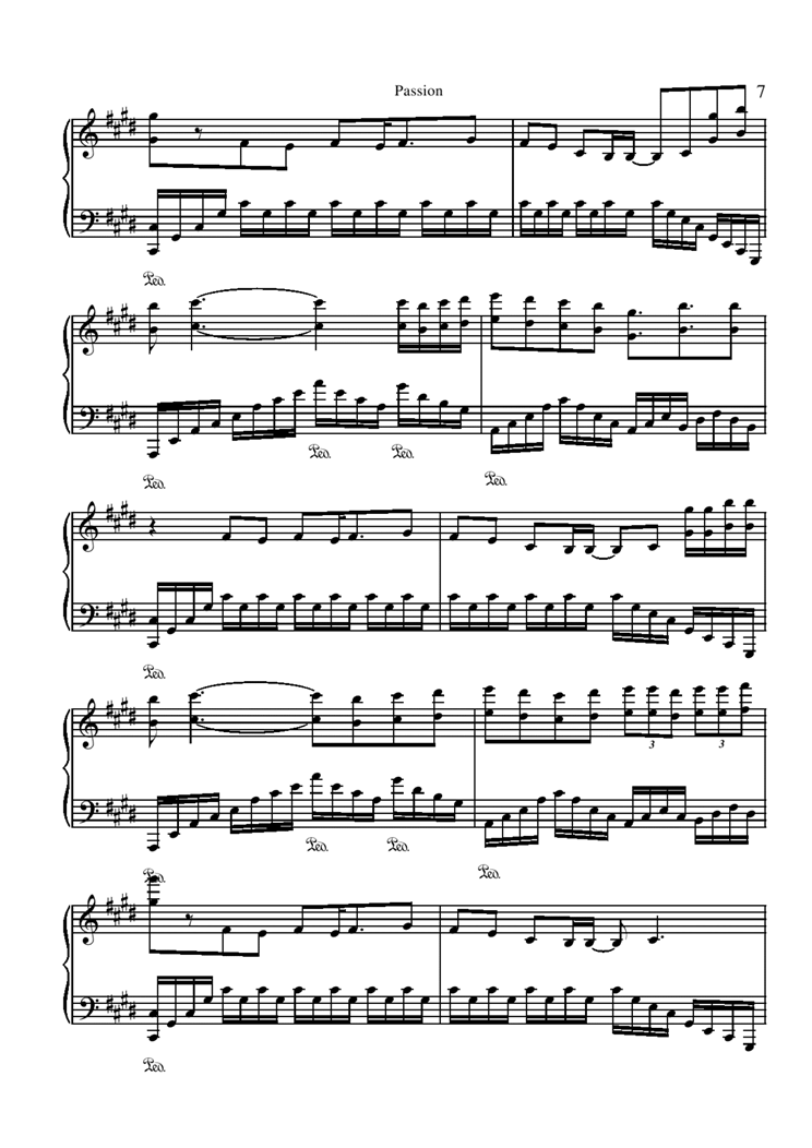 Passion钢琴曲谱（图8）