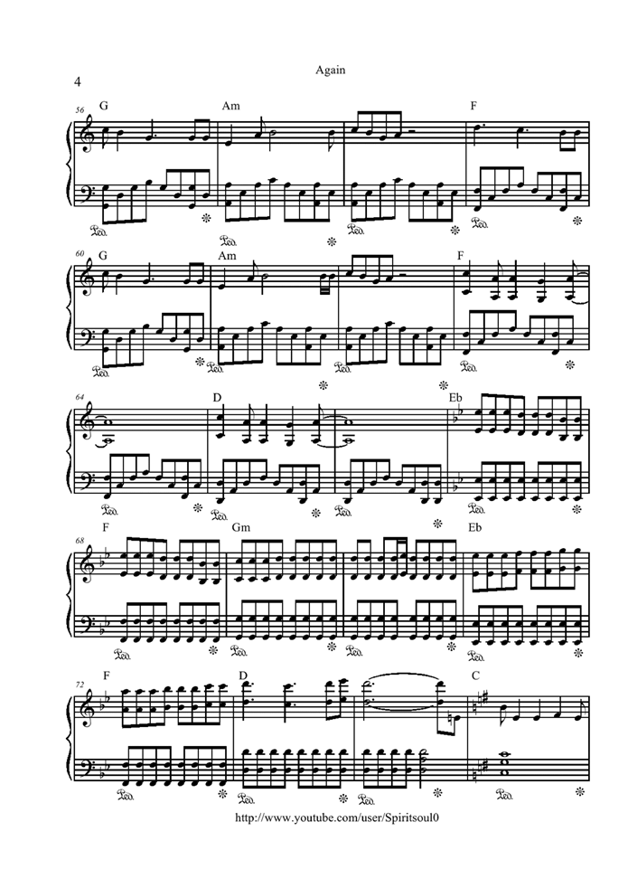 Let it out钢琴曲谱（图4）