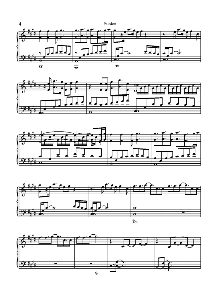 Passion钢琴曲谱（图4）