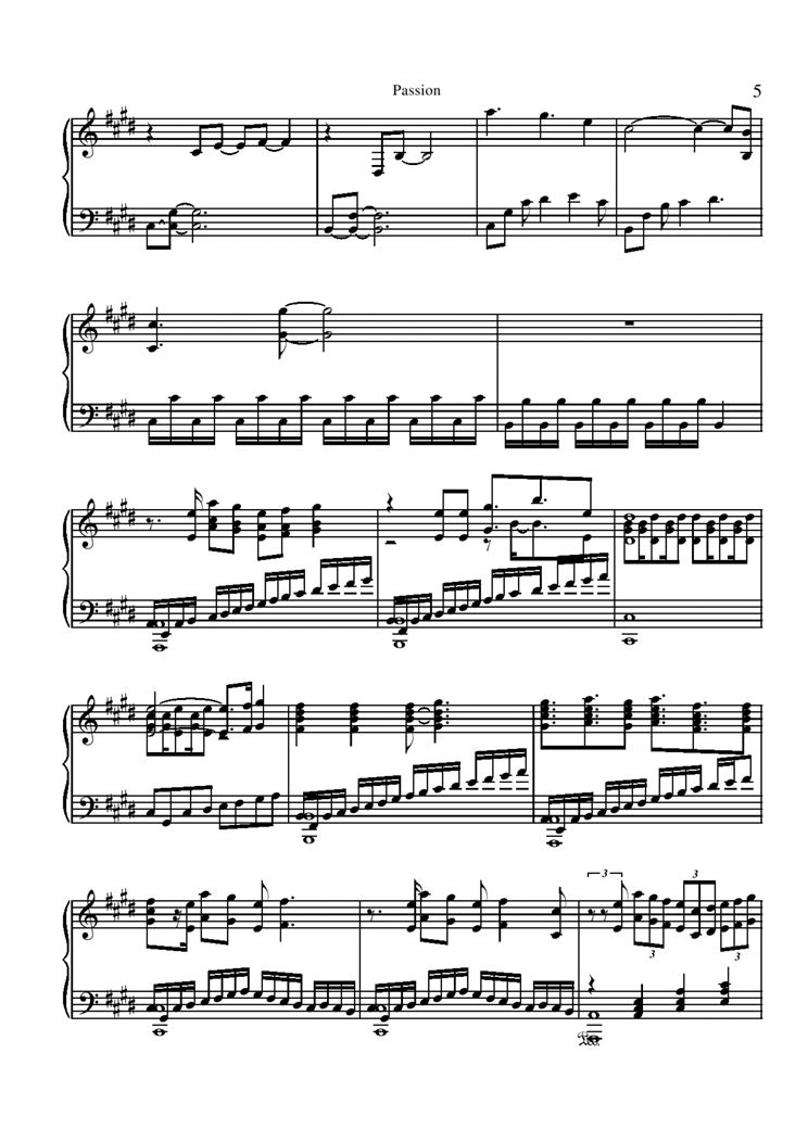 Passion钢琴曲谱（图6）