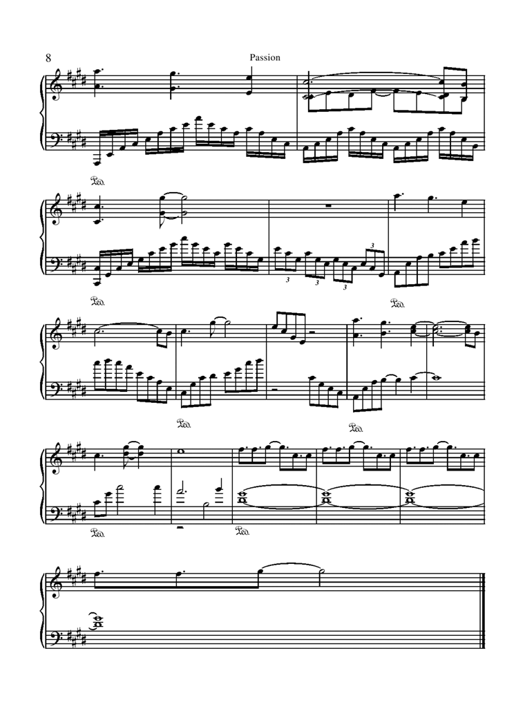 Passion钢琴曲谱（图9）
