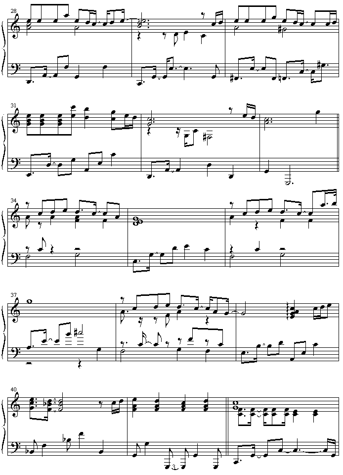 film钢琴曲谱（图3）