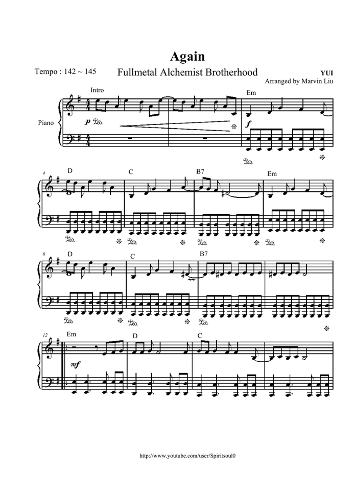 Let it out钢琴曲谱（图1）