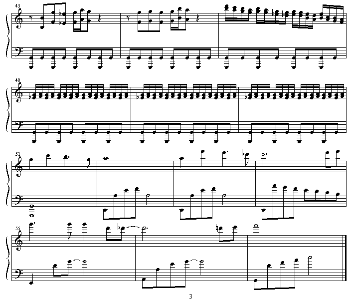tabidachi钢琴曲谱（图4）