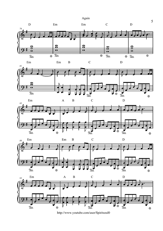 Let it out钢琴曲谱（图5）