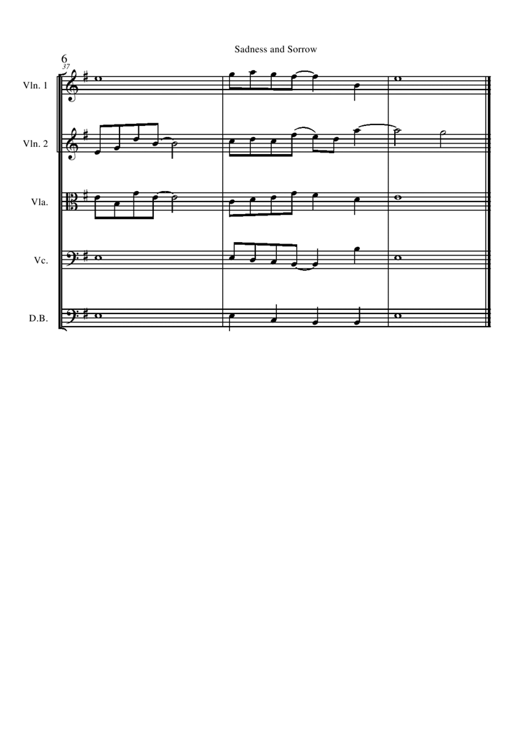 Sadness and Sorrow score钢琴曲谱（图6）