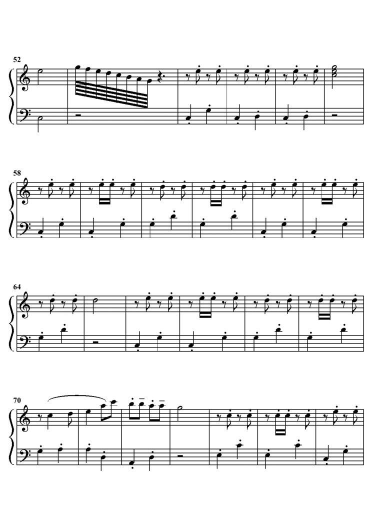 onara taisou钢琴曲谱（图3）